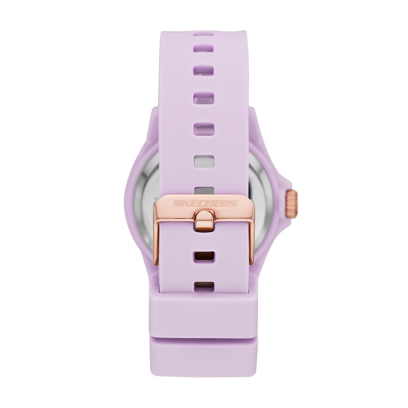 Main Image 2 of Skechers Rosencrans Ladies' All Purple Silicone Strap Watch