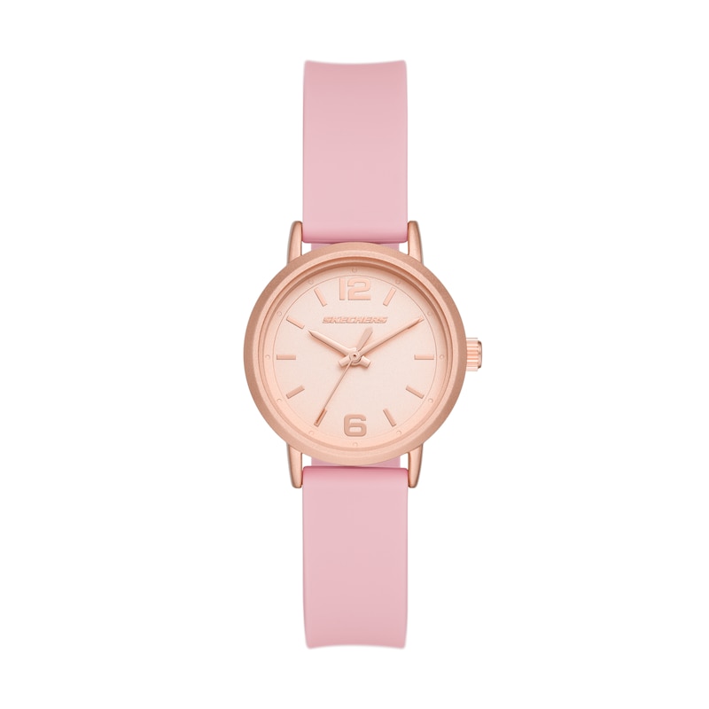 Main Image 1 of Skechers Ardmore Ladies' Rose Detail Pink Silicone Strap Watch