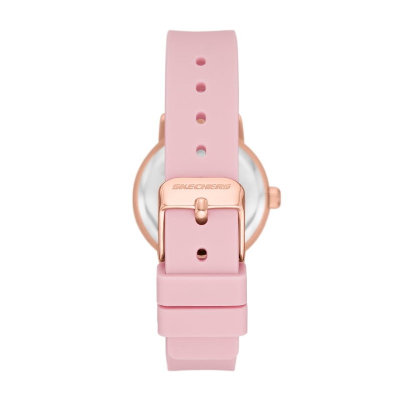 Main Image 3 of Skechers Ardmore Ladies' Rose Detail Pink Silicone Strap Watch