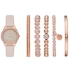 Thumbnail Image 1 of Skechers Ladies' MOP Dial White Silicone Strap Watch With 5 Matching Bracelets