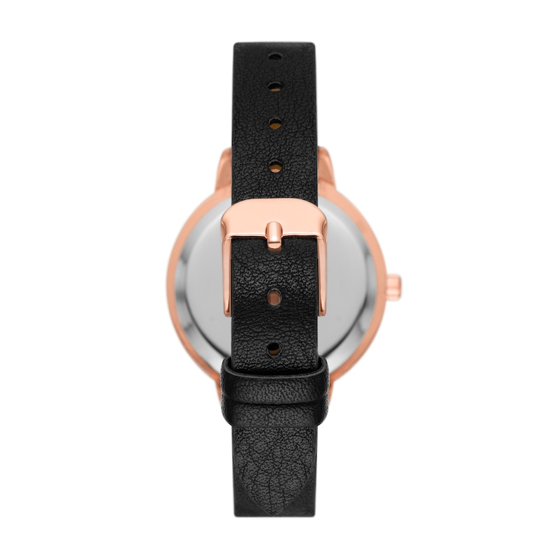 Main Image 3 of Skechers Ladies' Rose Tone Dial Black Silicone Strap Watch With 4 Matching Bracelets