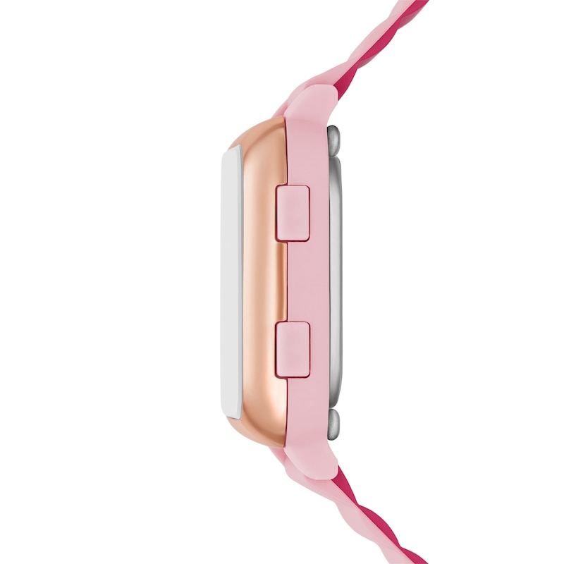 Main Image 2 of Skechers Beckworth Ladies' Digital Dial Pink Textured Silicone Strap Watch