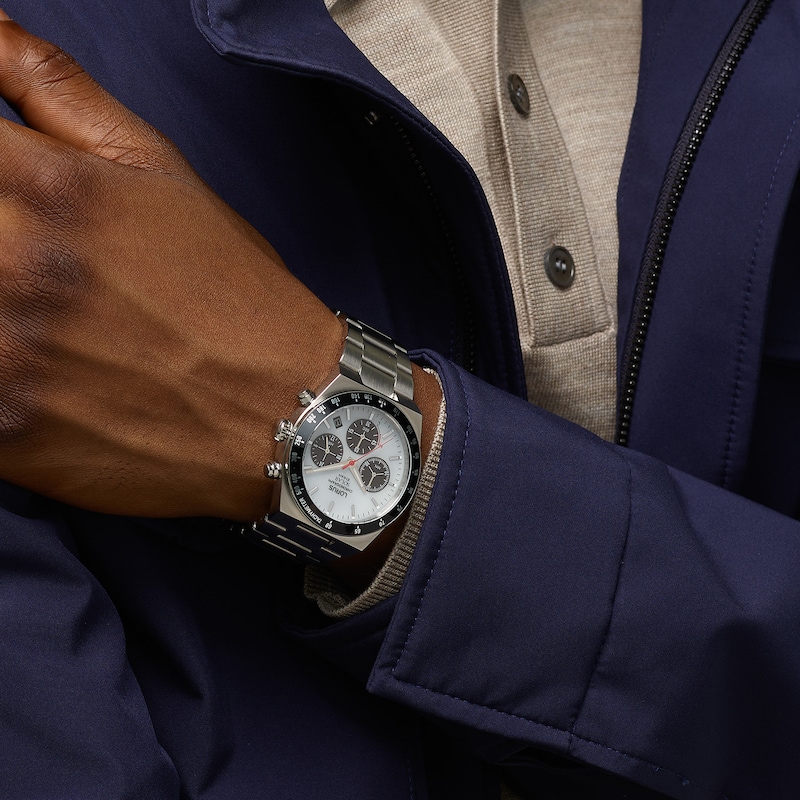 Main Image 3 of Lorus Men's Solar White Dial Stainless Steel Bracelet Watch