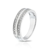 Thumbnail Image 2 of 9ct White Gold 0.50ct Diamond Triple Row Eternity Ring