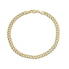 Thumbnail Image 0 of Together Silver & 9ct Bonded Gold 8 Inch Curb Chain Bracelet