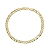 Thumbnail Image 1 of Together Silver & 9ct Bonded Gold Curb Chain 8" Bracelet