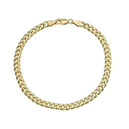 Together Silver & 9ct Bonded Gold 8 Inch Curb Chain Bracelet
