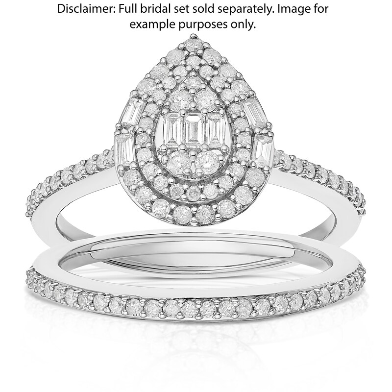 Main Image 2 of Perfect Fit 9ct White Gold Eternity 0.12ct Diamond Ring