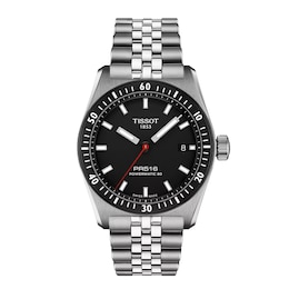 Tissot PR516 Men's Black Dial Stainless Steel Watch
