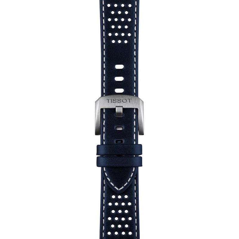 Main Image 4 of Tissot PR516 Men's Blue Dial Blue Leather Strap Watch