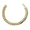 Thumbnail Image 1 of Together Silver & 9ct Bonded Gold Curb Bracelet