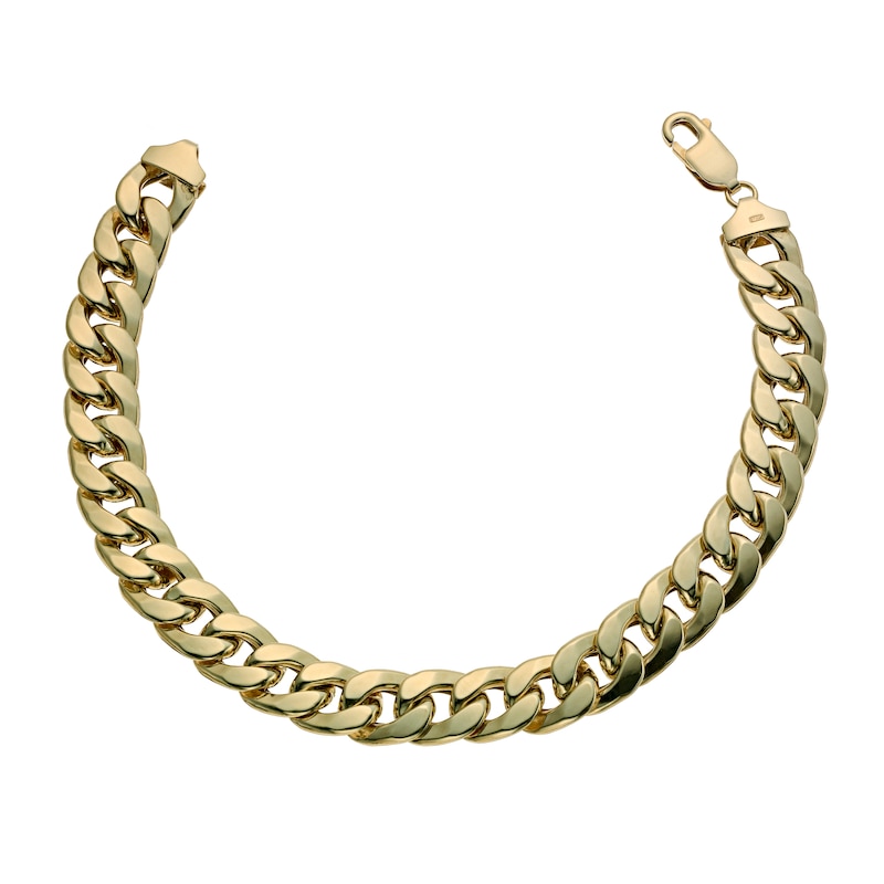 Together Silver & 9ct Bonded Gold Curb Bracelet