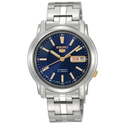 Seiko 5 Men's Automatic Blue Dial Stainless Steel Bracelet Watch