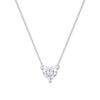 Thumbnail Image 1 of 9ct White Gold 0.30ct Lab Grown Diamond Heart Pendant Necklace