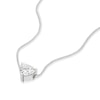 Thumbnail Image 2 of 9ct White Gold 0.30ct Lab Grown Diamond Heart Pendant Necklace