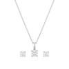 Thumbnail Image 1 of 9ct White Gold 0.30ct Lab Grown Diamond Earring & Pendant Set