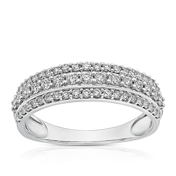 9ct White Gold 0.50ct Lab Grown Diamond Eternity Ring