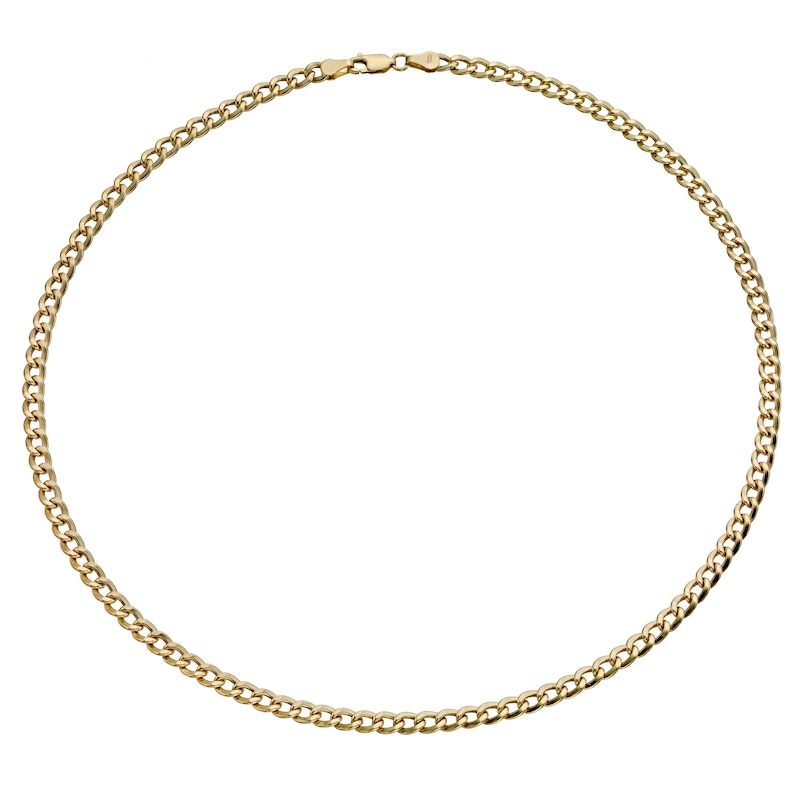 Main Image 1 of Together Silver & 9ct Bonded Gold 18" Curb Chain