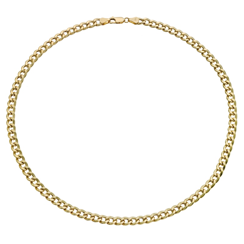Main Image 1 of Together Silver & 9ct Bonded Gold 20" Curb Chain