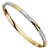 Thumbnail Image 1 of Together Silver & Bonded Gold Diamond Cut Bangle