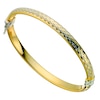 Thumbnail Image 1 of Together Silver & Bonded Gold Diamond Cut Bangle