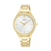 Thumbnail Image 1 of Lorus Signature Ladies' White Dial Gold Tone Bracelet Watch