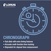 Thumbnail Image 3 of Lorus Men's Exclusive Chronograph Red Ombré Dial Stainless Steel Bracelet Watch