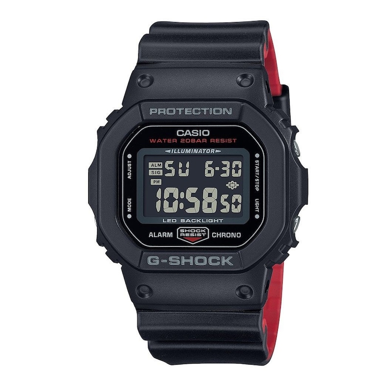 Main Image 1 of Casio G-Shock DW-5600UHR-1ER Men's Digital Black Resin Strap Watch