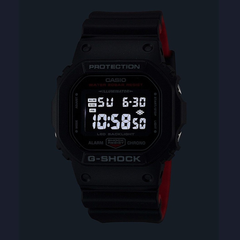 Main Image 2 of Casio G-Shock DW-5600UHR-1ER Men's Digital Black Resin Strap Watch