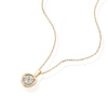 Thumbnail Image 2 of 18ct Yellow Gold Cubic Zirconia Pendant 17.5&quot; Necklace