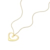 Thumbnail Image 2 of 18ct Yellow Gold Open Heart Pendant 17.5" Necklace