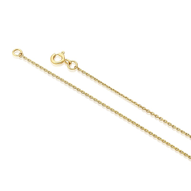 Main Image 3 of 18ct Yellow Gold Open Heart Pendant 17.5" Necklace