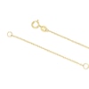 Thumbnail Image 3 of 9ct Yellow Gold Mother Of Pearl Clover Ball Pendant 16+1" Necklace