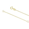 Thumbnail Image 3 of 9ct Yellow Gold Onyx Clover Ball Pendant 16+1" Necklace