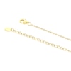 Thumbnail Image 3 of Sterling Silver Gold Plated Heart Malachite & CZ Pendant 16.5+1" Necklace