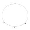 Thumbnail Image 2 of 9ct Yellow Gold Malachite Heart Station 16+1" Necklace