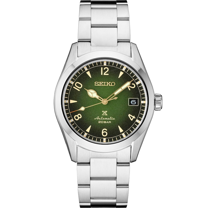 Main Image 1 of Seiko Men's Prospex "Green Dial" Alpinist Stainless Steel Bracelet Watch