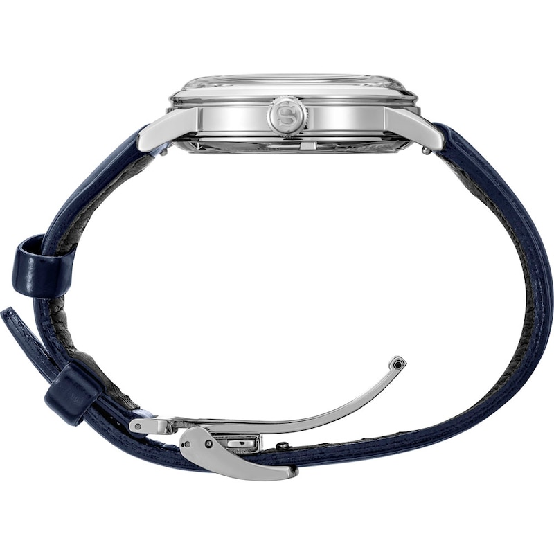 Main Image 2 of Seiko Men's Presage "Old Clock" Cocktail Blue Leather Strap Watch