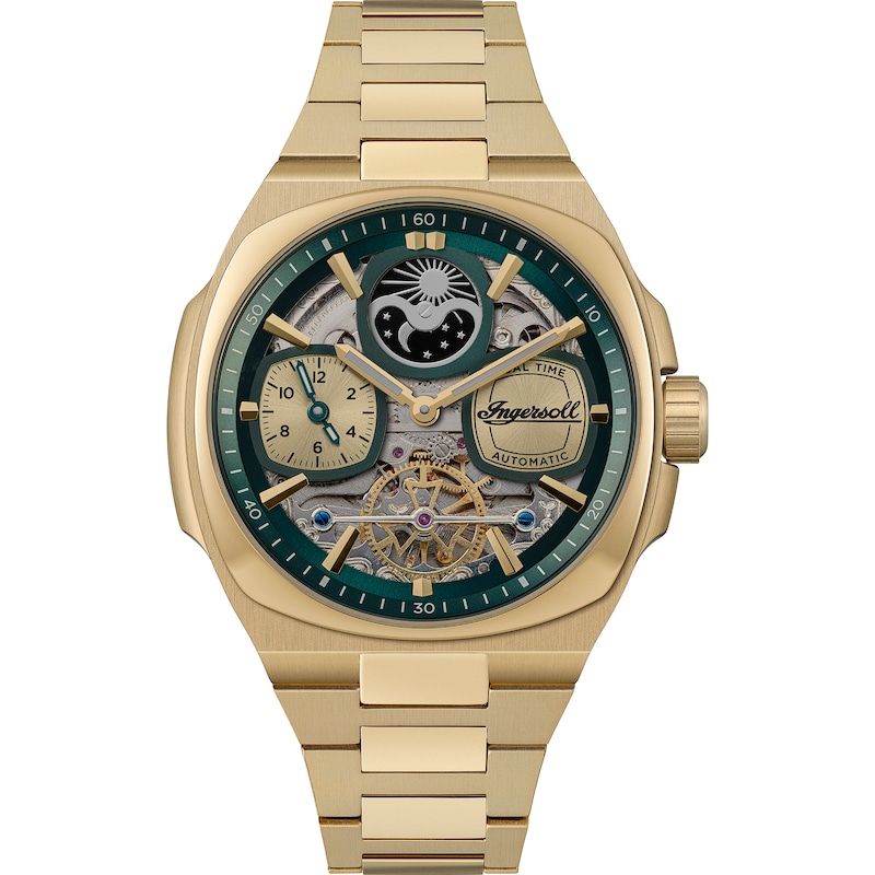 Main Image 1 of Ingersoll 1892 The Spirit Men's Navy Dial Gold Tone Stainless Steel Watch
