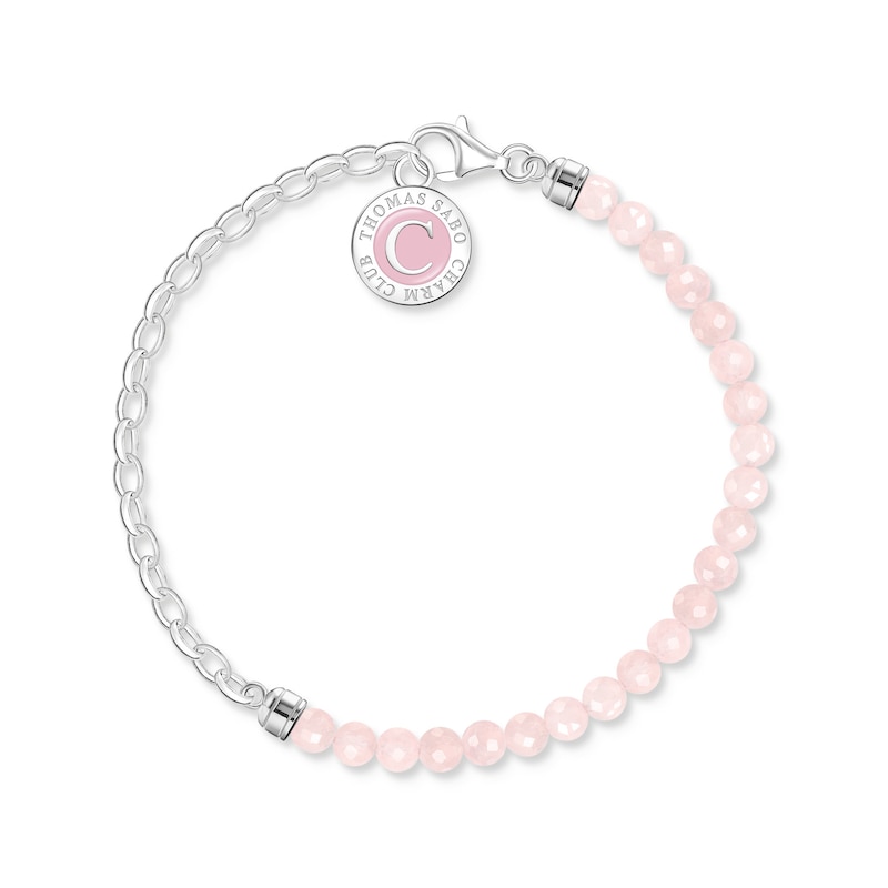 Main Image 2 of Thomas Sabo Sterling Silver Rose Quartz Bracelet