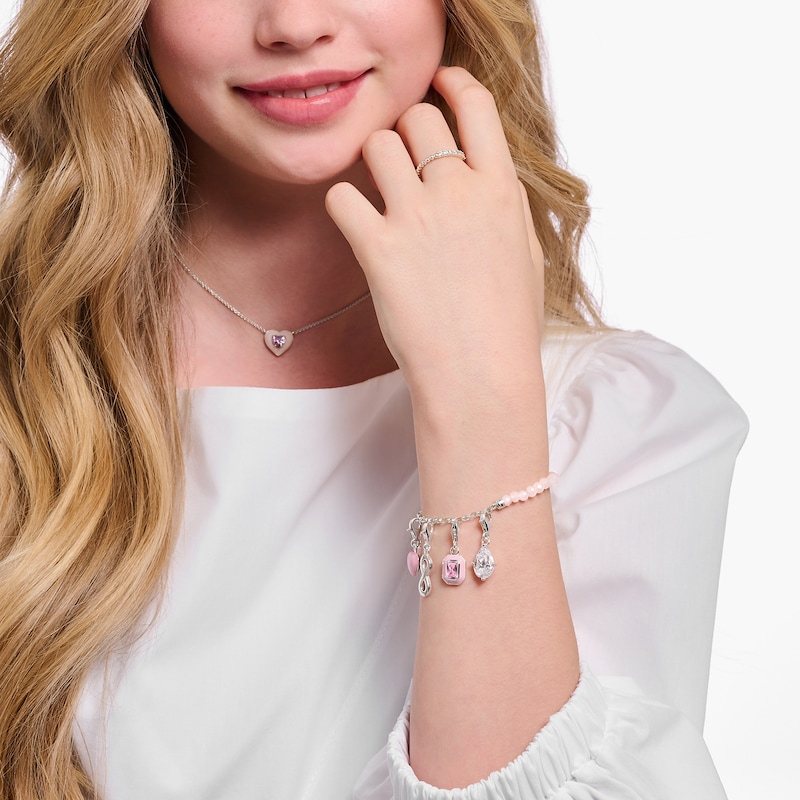 Main Image 3 of Thomas Sabo Sterling Silver Rose Quartz Bracelet