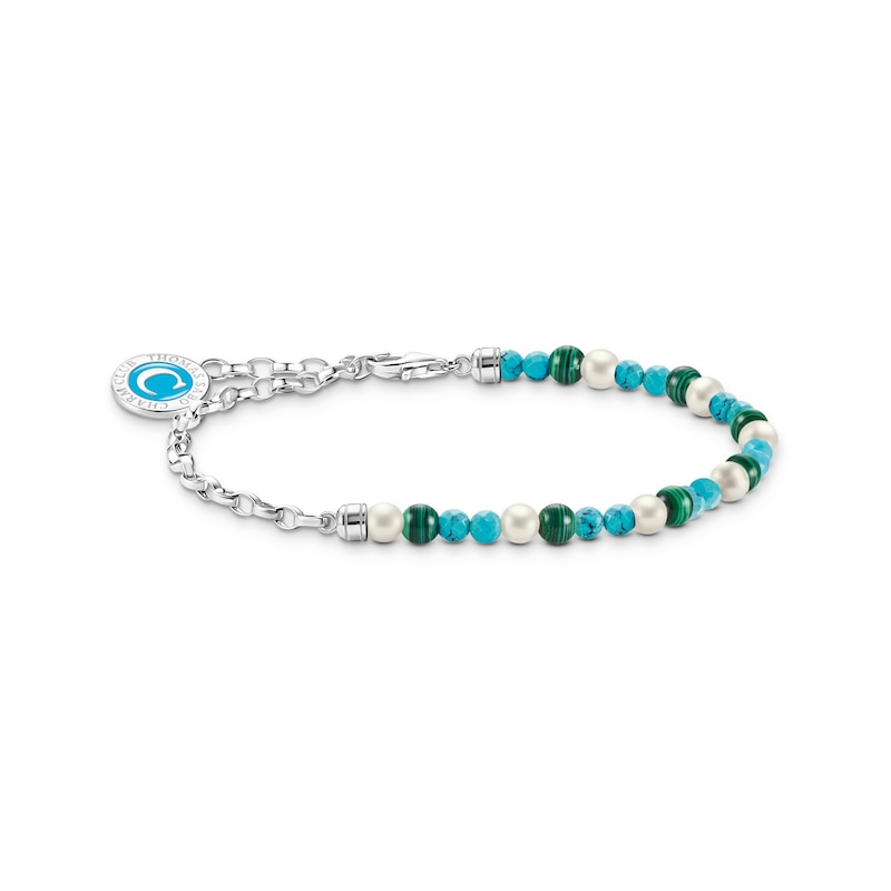 Main Image 1 of Thomas Sabo Sterling Silver Multi-Coloured Beaded Bracelet