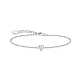 Thomas Sabo Sterling Silver Heart Cubic Zirconia Bracelet