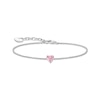 Thumbnail Image 1 of Thomas Sabo Sterling Silver Pink Heart Cubic Zirconia Bracelet