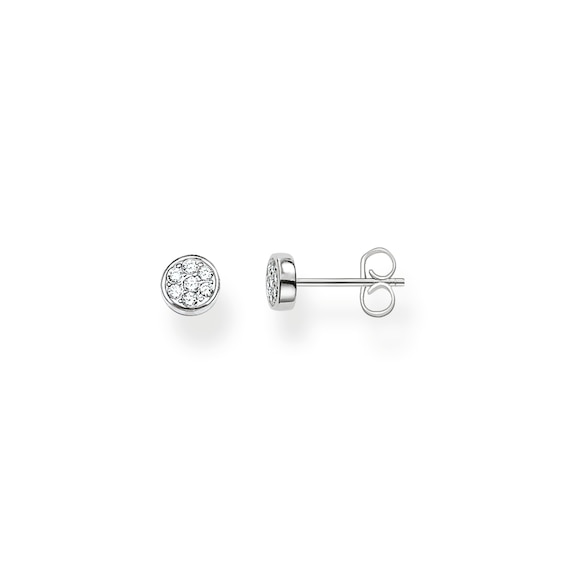 Thomas Sabo Sterling Silver Pave Set Cubic Zirconia Stud Ear