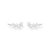 Thumbnail Image 1 of Thomas Sabo Sterling Silver Cubic Zirconia Ear Climber Stud Earrings