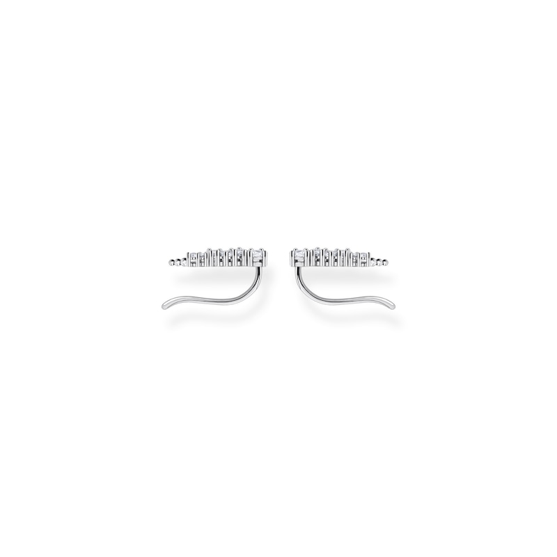 Main Image 2 of Thomas Sabo Sterling Silver Cubic Zirconia Ear Climber Stud Earrings