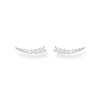 Thumbnail Image 1 of Thomas Sabo Sterling Silver Cubic Zirconia Graduated Ear Climber Stud Earrings