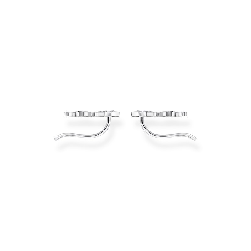Main Image 2 of Thomas Sabo Sterling Silver Cubic Zirconia Star Ear Climber Stud Earrings
