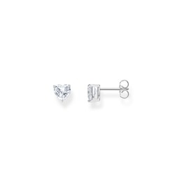 Thomas Sabo Sterling Silver Heart Cubic Zirconia Stud Earrings